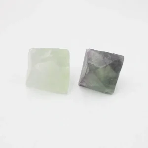 Pedra Mineral Fluorite Octaedro Esfoliado