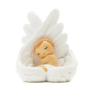 Anjo Protector Deitado em Penas Little Drops of Water
