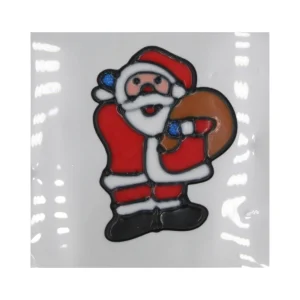 Autocolante de Janela Pai Natal com Saco