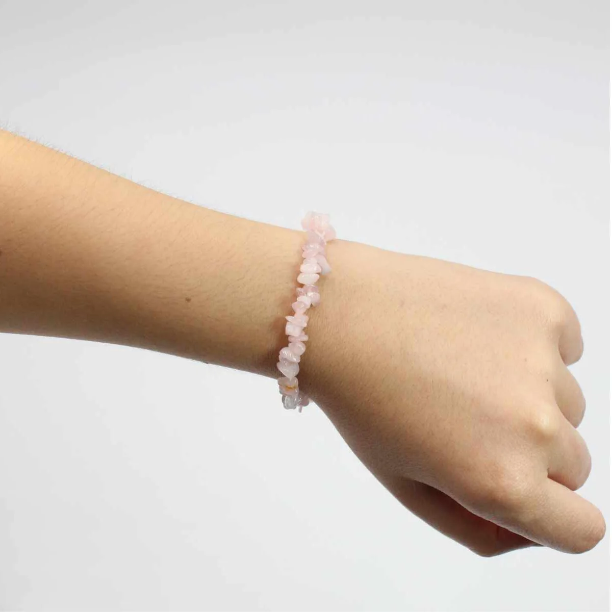 Pulseira Quartzo Rosa (Amor) Elástica - Image 2