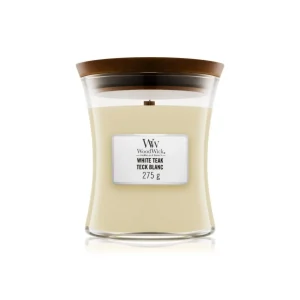 Vela White Teak WoodWick