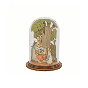 Estatueta Campânula Mum Rabbit with Flopsy, Mopsy, Cotton Tail and Peter Kloche