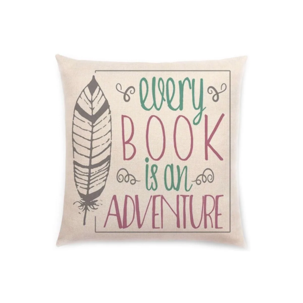 Almofada Frase "Every Book is an Aventure" - Image 2