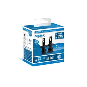 KIT LAMPADA 12/24V H4 LED 3000Lm 6000K