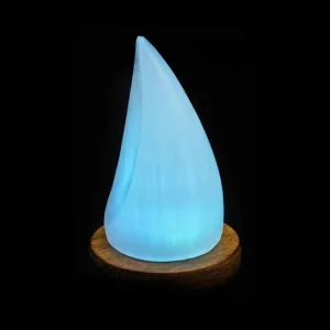 Candeeiro Selenite Gota 10cm