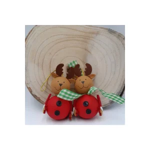 Conjunto de 2 Pêndulos de Natal com Veado