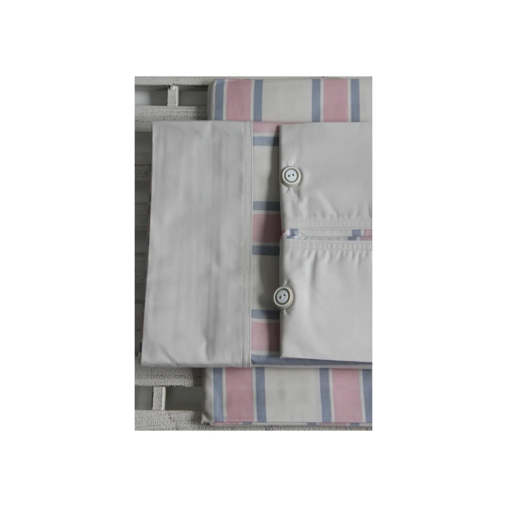 Jogo Cama Solteiro Bege/Rosa - Image 3